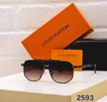 Louis Vuitton 2593 Square Aviator Black-Grey - Image 2