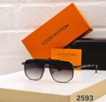 Louis Vuitton 2593 Square Aviator Black-Grey - Image 3
