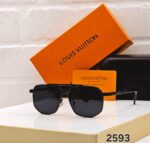 Louis Vuitton 2593 Square Aviator Black-Grey - Image 4