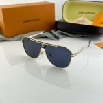 Louis Vuitton Aviator Men's Sunglasses Gold-Black
