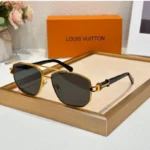 Louis Vuitton Black Unisex Sunglass UV Protection