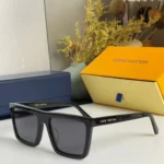 Louis Vuitton Men Sunglass Black-Gray UV Protection