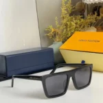 Louis Vuitton Men Sunglass Black-Gray UV Protection - Image 2