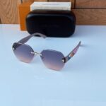 Louis Vuitton Rimless Butterfly Sunglasses Purple-Pink