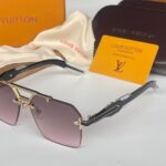 Louis Vuitton Rimless Shield Black-Gold Sunglasses