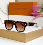 Louis Vuitton Square Brown Gradient Sunglasses - Image 3