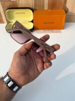 Louis Vuitton Square Metal Sunglasses - Gold-Tone - Image 4