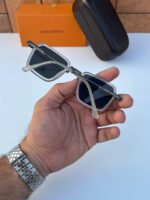 Louis Vuitton Square Sunglasses Black-White - Image 2