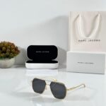 Marc Jacobs 8692 Gold-Grey Aviator Metal Sunglasses