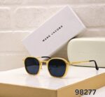 Marc Jacobs Gold Square Black Frame Sunglasses