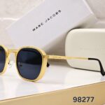 Marc Jacobs Gold Square Black Frame Sunglasses - Image 3