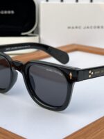 Marc Jacobs Men's Sunglasses Black Grey - Image 4