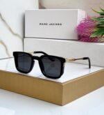 Marc Jacobs Square Black-Gold Sunglasses - Image 2
