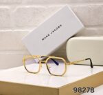 Marc Jacobs Square Geometric Sunglasses Black Gold