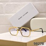 Marc Jacobs Square Geometric Sunglasses Black Gold