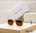 Marc Jacobs Square Geometric Sunglasses Black Gold - Image 2
