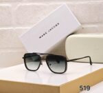 Marc Jacobs Square Geometric Sunglasses Black Gold - Image 5