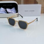 Marc Jacobs Square Gold Black Sunglasses