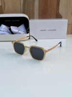 Marc Jacobs Square Gold Black Sunglasses