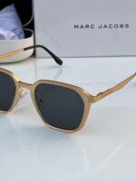 Marc Jacobs Square Gold Black Sunglasses - Image 5