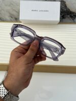 Marc Jacobs Square Sunglasses Grey Purple Yellow - Image 11