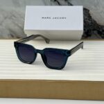 Marc Jacobs Square Unisex Sunglasses Blue Transparent