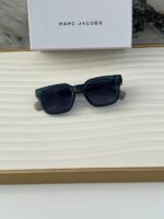 Marc Jacobs Square Unisex Sunglasses Blue Transparent - Image 2
