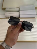 Maybach Rimless Sunglasses - Dark Gradient Lens - Polycarbonate