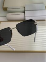 Maybach Rimless Sunglasses - Dark Gradient Lens - Polycarbonate - Image 4