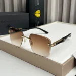 Maybach Square Aviator Black-Brown Frame