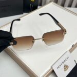 Maybach Square Aviator Black-Brown Frame - Image 2
