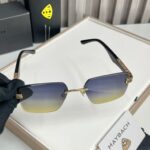 Maybach Square Aviator Blue-Yellow Plastic One Size - Image 2