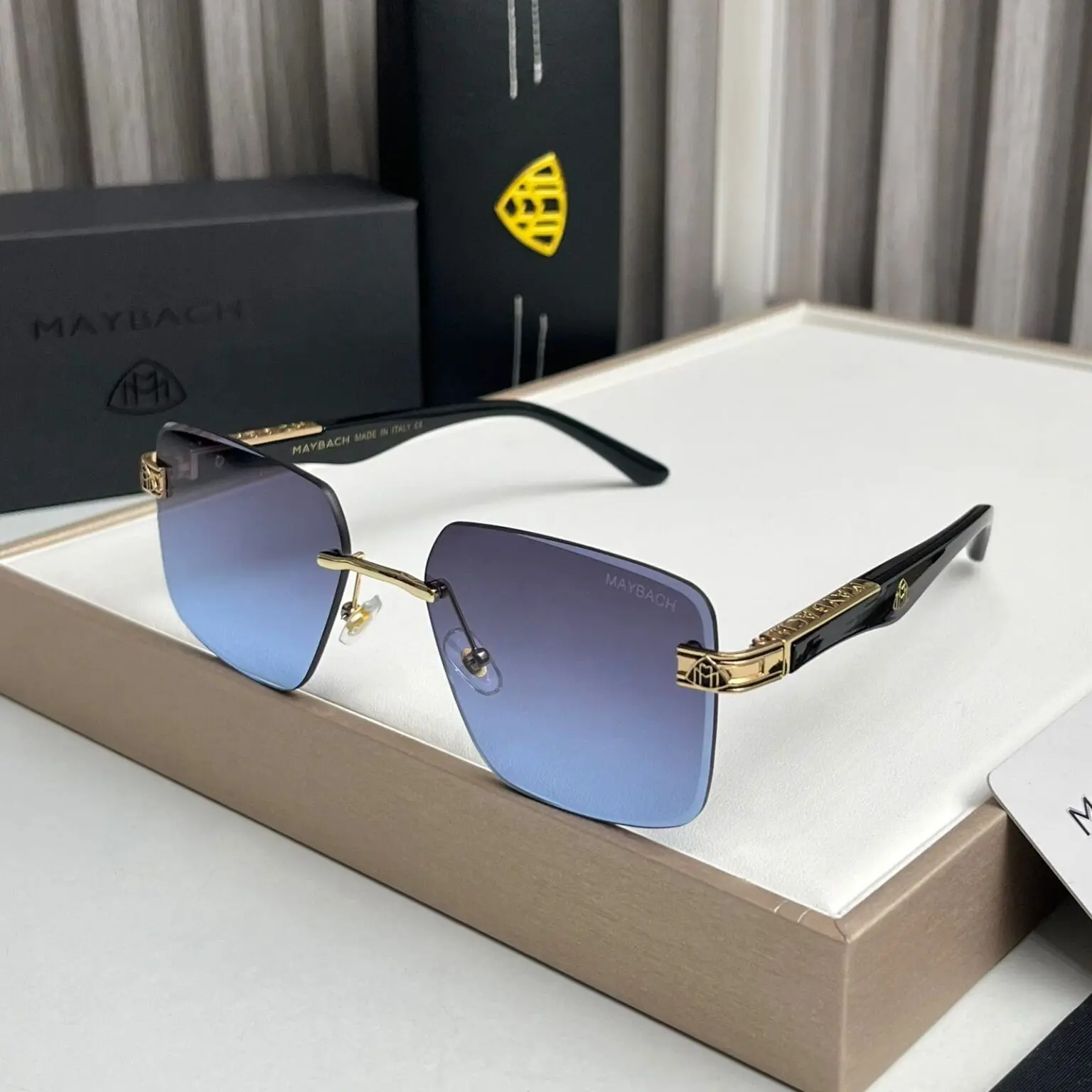 Maybach-Square-Aviator-Gradient-Blue-1 Maybach Square Aviator Gradient Blue - Image 1