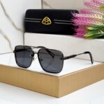 Maybach Square Black-Gold Sunglasses