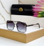 Maybach Square Black-Gold Sunglasses - Image 2