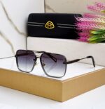 Maybach Square Black-Gold Sunglasses - Image 3
