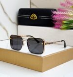 Maybach Square Black-Gold Sunglasses - Image 4