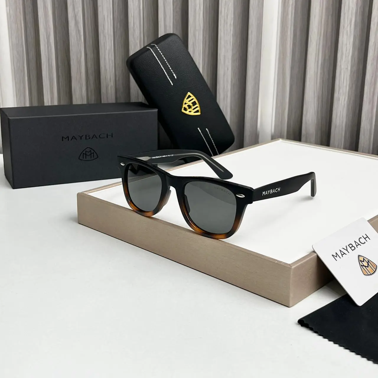 Maybach-Wayfarer-Black-Brown-Sunglasses-1 Maybach Wayfarer Black-Brown Sunglasses - Image 1