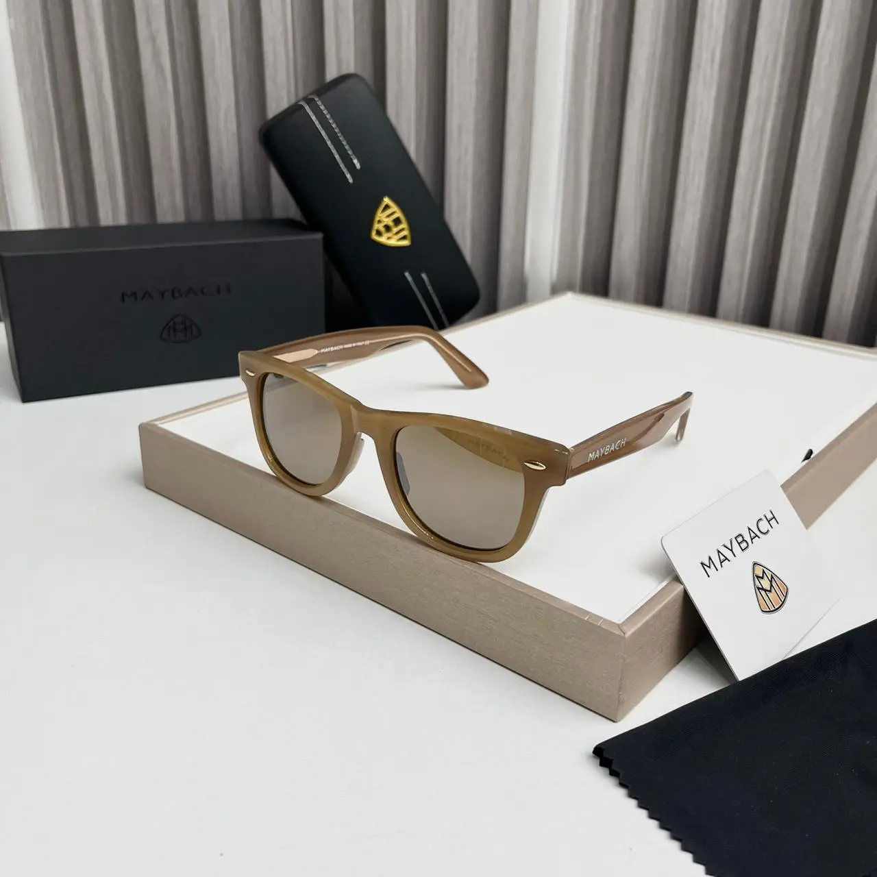 Maybach-Wayfarer-Caramel-Brown-Sunglasses-1 Maybach Wayfarer Caramel Brown Sunglasses - Image 1