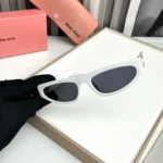 Miu Miu Cat Eye White Sunglasses Women - Image 2