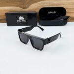 Miu Miu Square Black Sunglasses