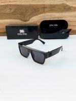 Miu Miu Square Black Sunglasses