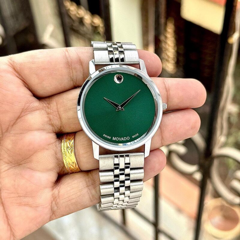 Movado-Museum-Classic-Green-Dial-40mm-Quartz-1 Movado Museum Classic Green Dial 40mm Quartz - Image 1