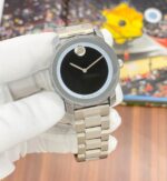 Movado Slim Edge Black 42mm Quartz - Image 3