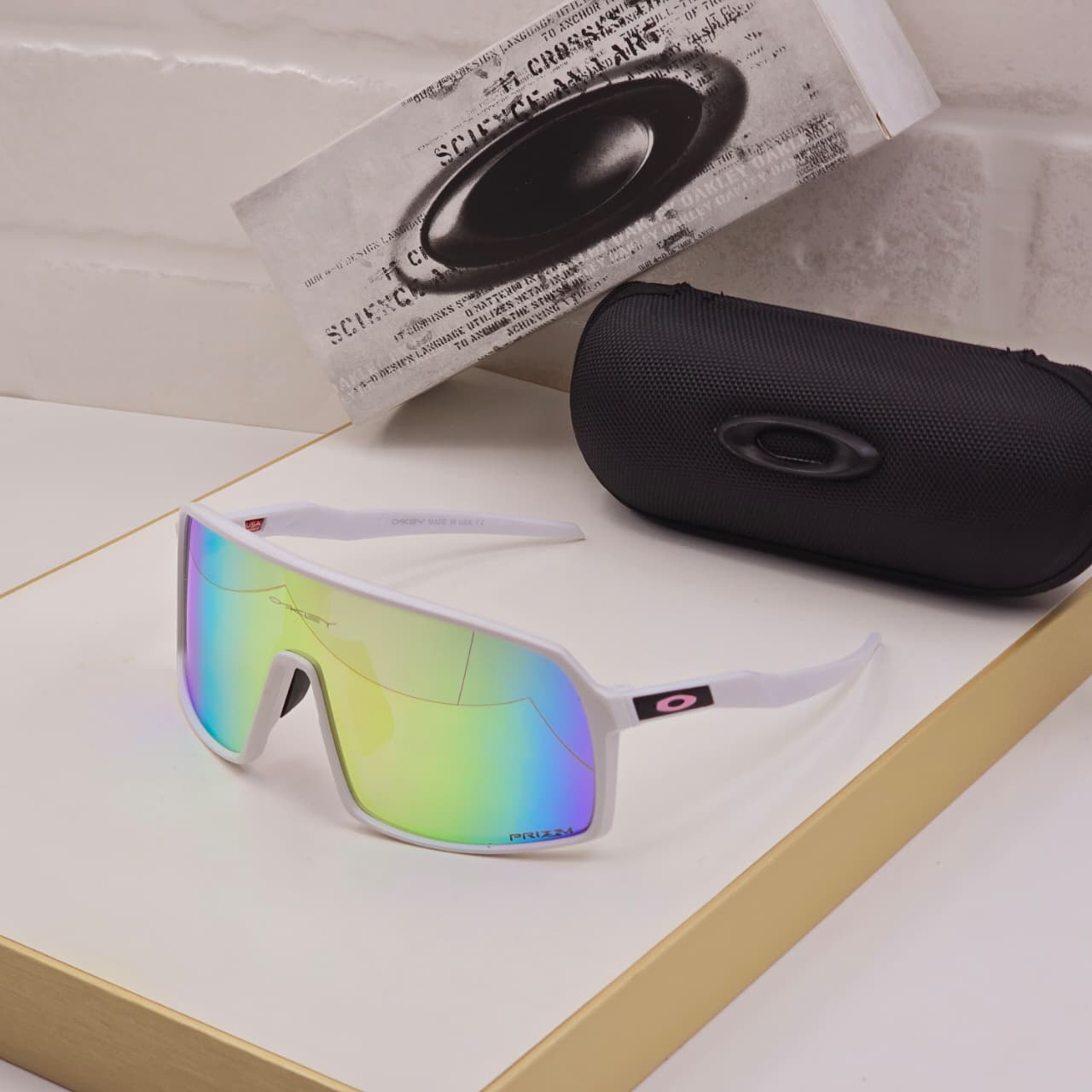 Oakley-Shield-Black-Blue-Sunglasses-1 Oakley Shield Black-Blue Sunglasses - Image 1