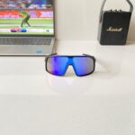 Oakley Sutro Black-Blue Polycarbonate Sport Sunglasses
