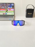 Oakley Sutro Black-Blue Polycarbonate Sport Sunglasses