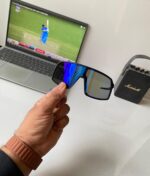 Oakley Sutro Black-Blue Polycarbonate Sport Sunglasses - Image 3