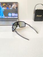 Oakley Sutro Black-Blue Polycarbonate Sport Sunglasses - Image 7