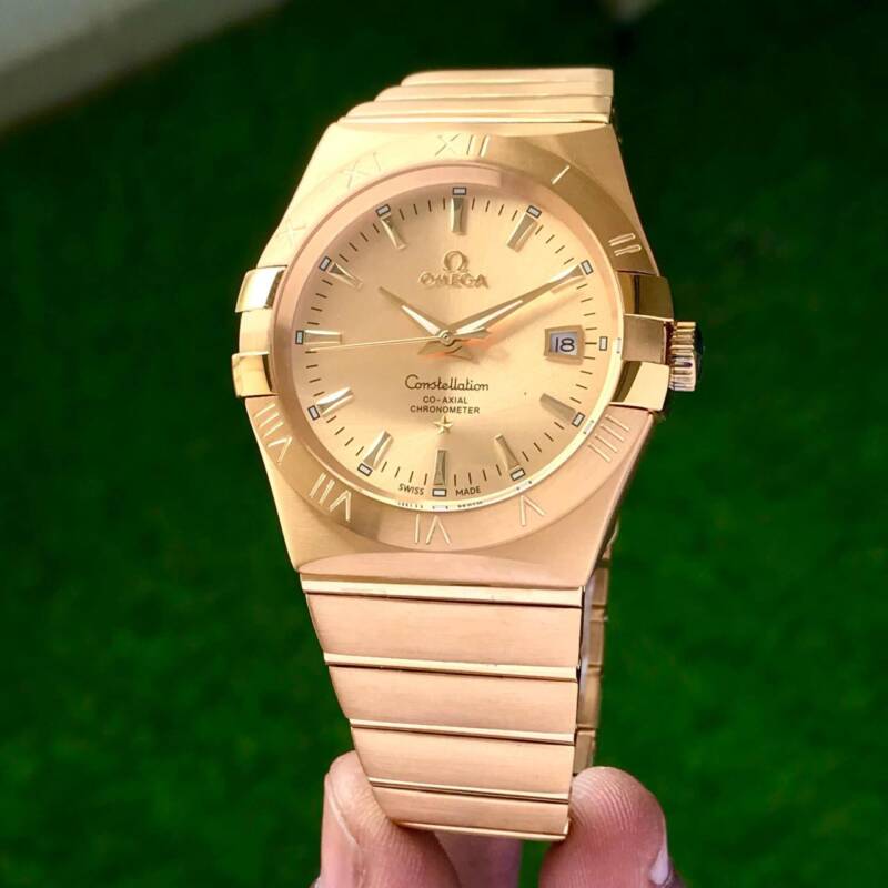 Omega-Constellation-Master-Chronometer-Gold-Dial-40mm-Automatic-1 Omega Constellation Master Chronometer Gold Dial 40mm Automatic - Image 1